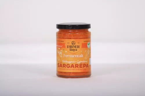 Farmer Lánya fermentált fokhagymás gyömbéres sárgarépa 370 ml