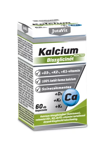 Jutavit kalcium biszglicinát+D3+K2+K1 kapszula 60 db