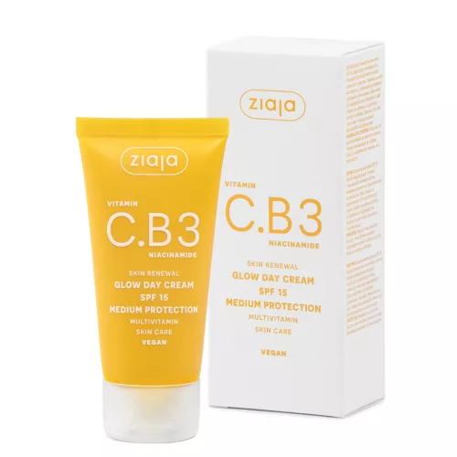 Ziaja c.b3 vitamin niacinamid ragyogást fokozó arckrém spf15 50 ml