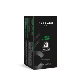   Carraro crema espresso premium kávékapszula nespresso kompatibilis 20 db