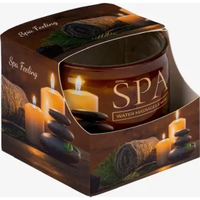 Illatmécses üvegpohárban spa feeling 1db