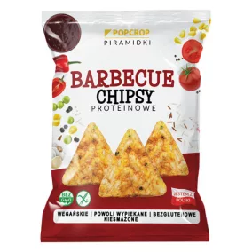   Popcrop piramidki gluténmentes vegán barbecue protein chips 60 g