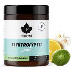 Puhdistamo natúr elektrolit citrom-lime ízű italpor 120 g