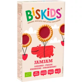 Biskids jamjam biokeksz epres töltelékkel 100 g
