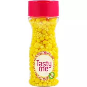   Tasty Me gluténmentes cukorgyöngy tortadekor mix sárga 70 g