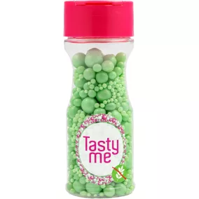   Tasty Me gluténmentes cukorgyöngy tortadekor mix világoszöld 70 g