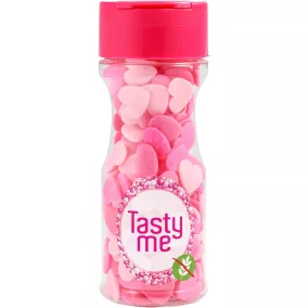   Tasty Me gluténmentes cukor tortadekor mix pink szívek 50 g