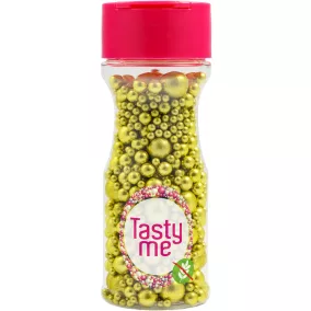   Tasty Me gluténmentes metallic pearls tortadekor mix arany 75 g