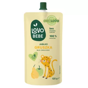   Lovo Bebe gyümölcspüré 6 hónapos kortól alma-körte 120 g