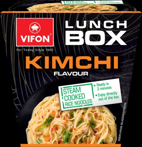 Vifon lunch box kim chi koreai  instant rizstészta étel dobozban (csípős) 85 g