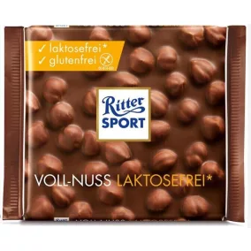 Ritter Sport laktózmentes egészmogyorós csokoládé 100 g