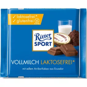 Ritter Sport laktózmentes lágy tejcsokoládé 100 g