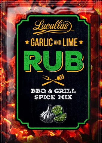 Lucullus rub fűszerkeverék fokhagyma-lime 26 g