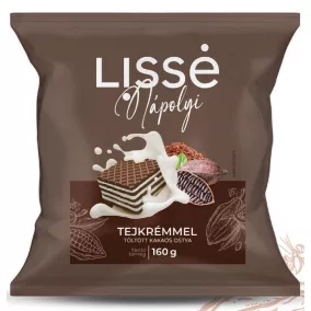 Lissé tejkrémmel töltött kakaós ostya 160 g
