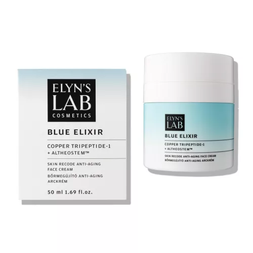 Elyn's Lab blue elixir anti-aging arckrém rézpeptiddel és növényi őssejt-kivonattal 50 ml