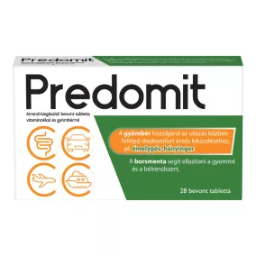   Predomit étrend-kiegészítő bevont tabletta vitaminokkal és gyömbérrel 28 db
