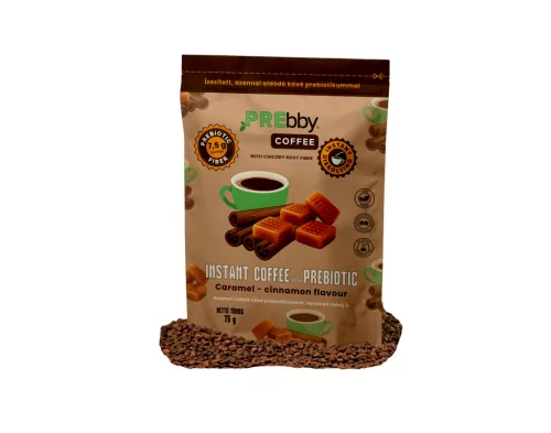 PREbby instant kávé prebiotikummal karamell-fahéj 75 g