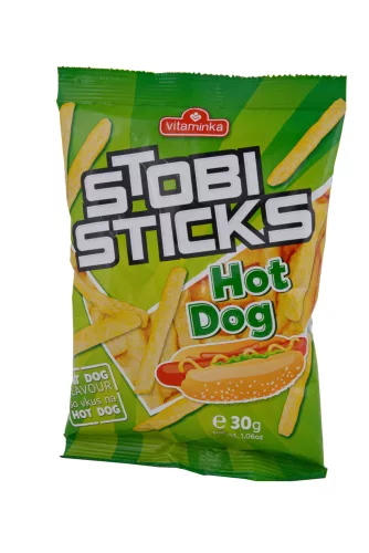 Stobi sticks hot-dog ízű kukorica snack 30 g