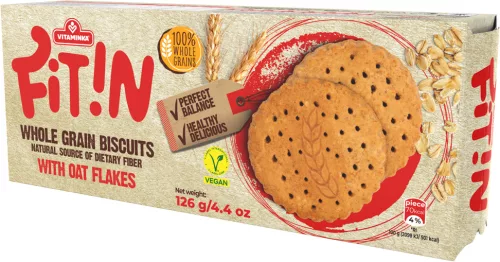 Fit in teljes kiőrlésű zabkeksz 126 g