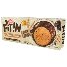 Fit in teljes kiőrlésű keksz étcsokoládés 157 g