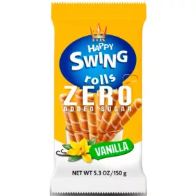   Happy swing zero vanília ízű krémmel töltött ostyarúd 150 g