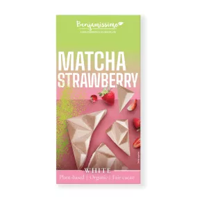 Benjamissimo bio vegán csokoládé matcha eper 60 g