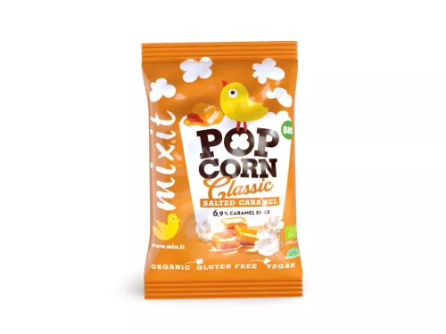 Mixit bio zsebbe való popcorn sós karamell 13 g