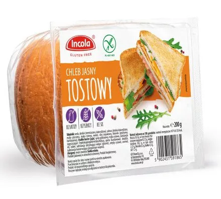 Incola gluténmentes toast kenyér 200 g