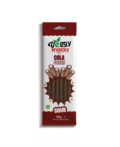 Veggy gumicukor cola sour sticks 170 g