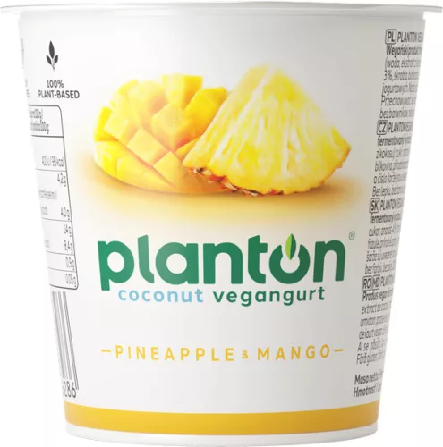 Planton kókuszos vegángurt ananász és mangó 150 g
