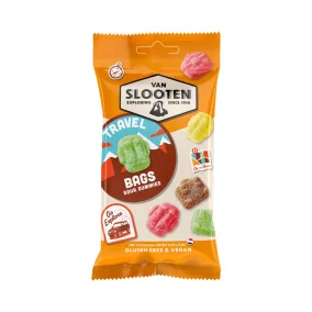   Van Slooten gluténmentes és vegán savanyú gumicukor travel bags 60 g