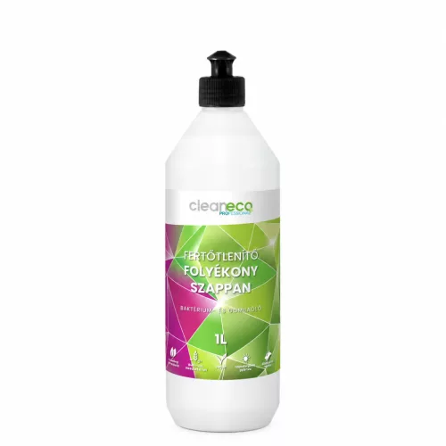 Cleaneco Folyékony szappan, fertőtlenítő Cleaneco 1L sportkupakkal