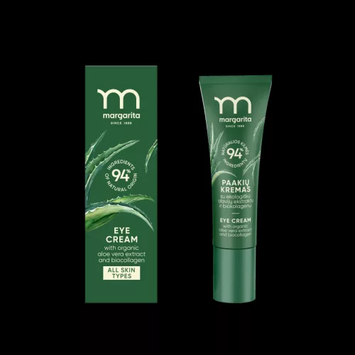 Margarita szemkörnyékápoló krém bio aloevera-kivonattal és biokollagénnel 15 ml