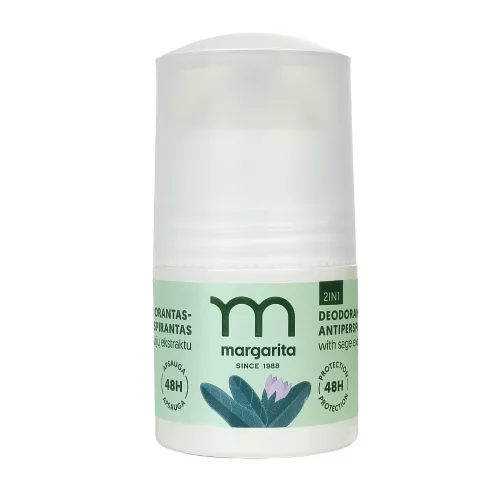 Margarita 2 az 1-ben dezodor zsályakivonattal 50 ml
