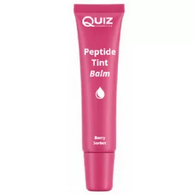   Quiz peptide tint balm ajakdúsító ajakápoló peptidekkel és shea vajjal 2in1bogyós gyümölcsös szorbet színű 10 g