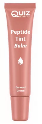 Quiz peptide tint balm ajakdúsító ajakápoló peptidekkel és shea vajjal karamell színű 10 g