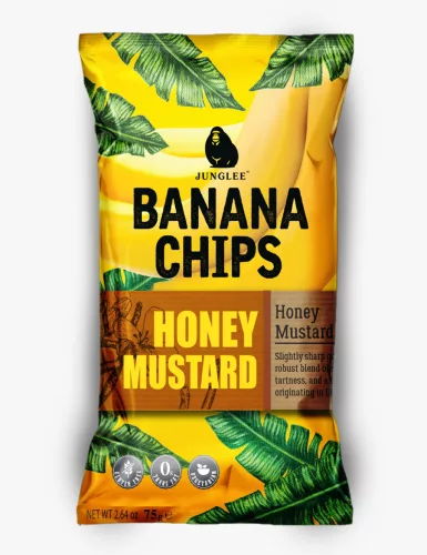 Junglee Jack banán chips mézes-mustáros ízű 75 g