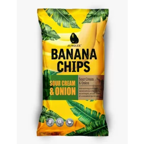 Junglee Jack banán chips tejfölös-hagymás ízű 75 g