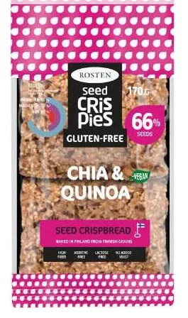 Rosten Crispies ropogós kenyérszelet chia mag és quinoás 130 g