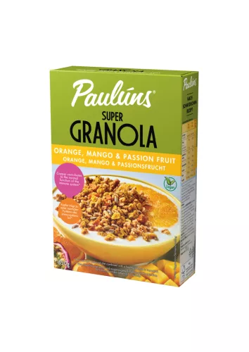 Paulúns granola narancs-mangó-passionfruit 350 g