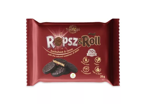 Health Market Tradízijó ropsz&roll hajdina tallér datolyás, kakaós édességgel mártva 20 g