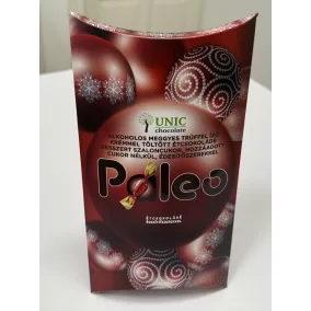   Paleo unic konyakmeggyes csokoládékrémmel töltött étcsokoládé desszert szaloncukor, édesítőszerekkel 220 g