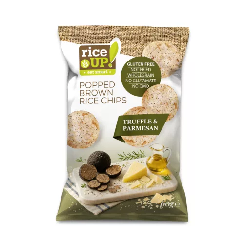 Rice Up chips szarvasgombás-parmezános ízű 60 g