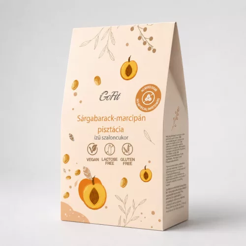 Avena Gofit gluténmentes sárgabarack-marcipán ízű szaloncukor (hozzáadott cukor mentes, édesítőszerrel) 225 g