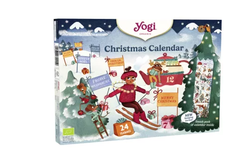 Yogi bio tea adventi naptár teaválogatás felakasztható formában 45,9 g
