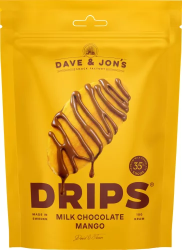 Dave & Jon's mango drips milk chocolate 100 g