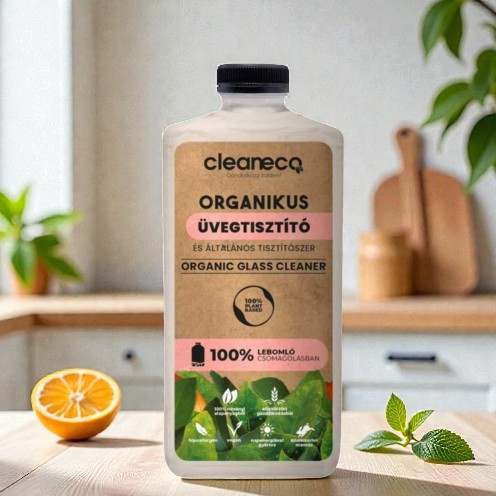 Cleaneco - organic glass cleaner and general cleaner 1l - in compostable packaging