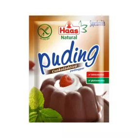 Haas natural pudingpor csokoládé 44 g
