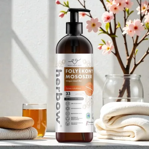 Herbow liquid detergent for coloured clothes with horse chestnut - Floral field scent - 1000 ml