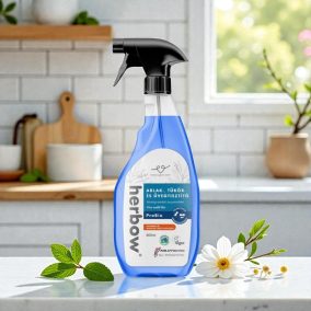  Herbow Window, Mirror and Glass Cleaner Probiotic Spray & Wipe With a fresh scent